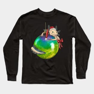 Festive Xmas Axolotl Long Sleeve T-Shirt